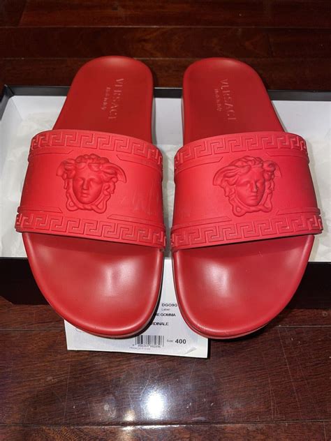 white versace slides fake